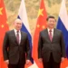 Prezydent Rosji Władimir Putin i przewodniczący Chińskiej Republiki Ludowej Xi Jinping na spotkaniu podczas XXIV Zimowych Igrzysk Olimpijskich w Pekinie, 4 lutego 2022 roku. Aut. en.kremlin.ru