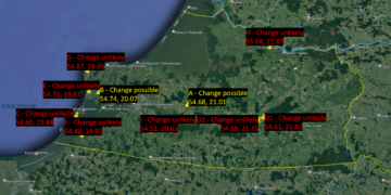 Zmiany zaobserwowane w OK przez Bellingcat fot. Bellingcat