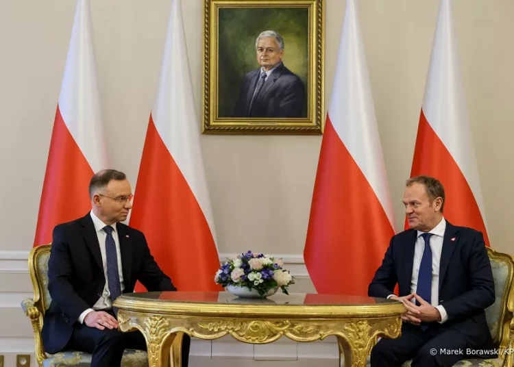 Andrzej Duda i Donald Tusk fot. KPRP
