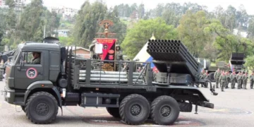 Ekwadorski BM-21 Grad fot. Infodefensa