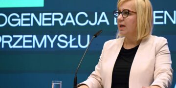 Ministra klimatu i środowiska Paulina Hennig-Kloska, konferencja prasowa, 20 luty 2024 roku, Warszawa, aut. @MKiS_GOV_PL z platformy X