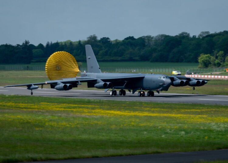 Bombowiec B-52H fot. USAF Jared Brewer