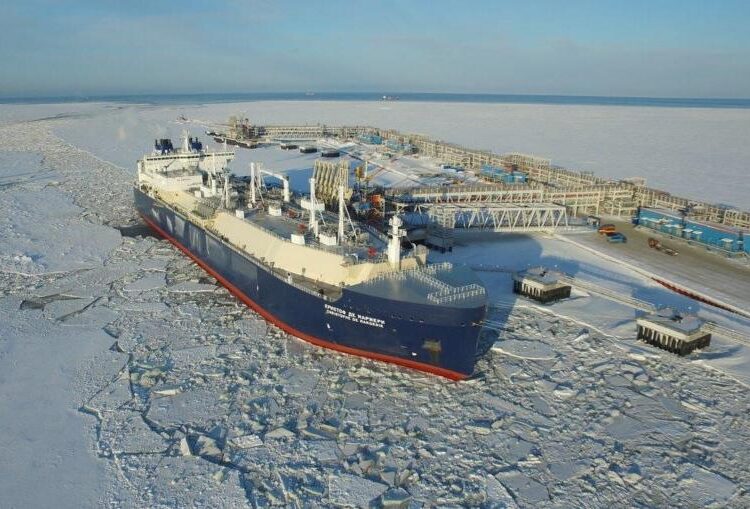 Metanowiec Christophe de Margerie w Sabeccie fot. Novatek