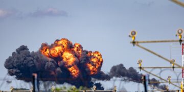 Miejsc katastrofy na lotnisku Babie Doły fot.x.com/DjangoBruinink