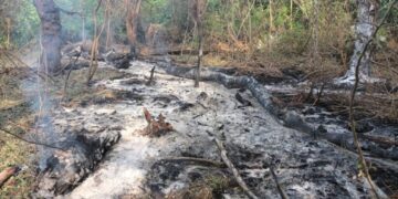 Miejsce upadu drona Shahed fot. mil.in.ua