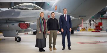 Spotkanie Prezydenta Ukrainy przy uroczystości przekazania F-16