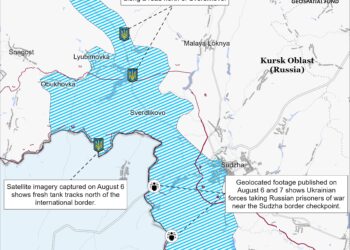 Sytuacja w wyłomie pod kurskiem fot. Institute for the Study of War